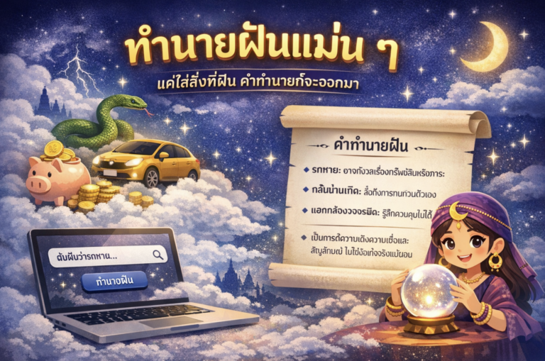 ทำนายฝันแม่นๆ